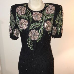 1980’s sequin Laurence Kazar New York dress